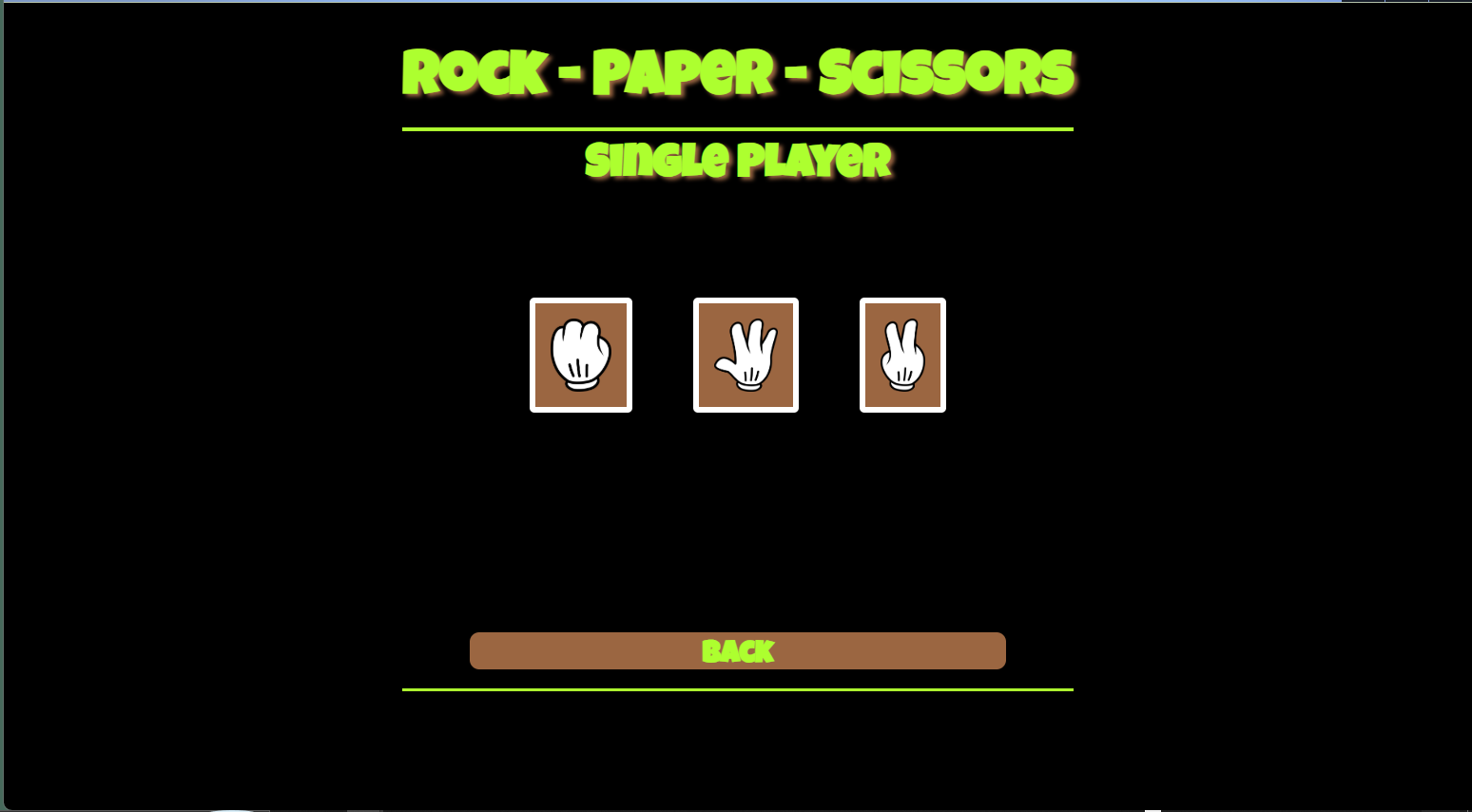 Rock Paper scissors